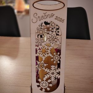 Luksuzna lesena embalaža za steklenico