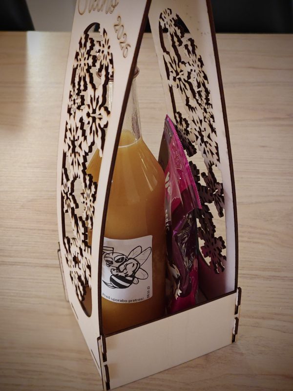 Luksuzna lesena embalaža za steklenico