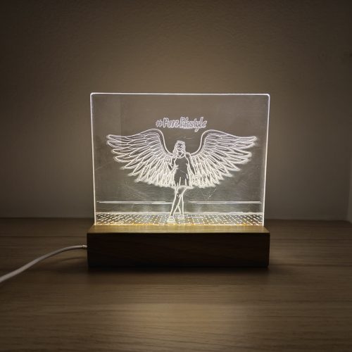 Nočna led lučka gravirana