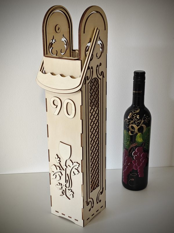 Lesena darilna vrečka trta